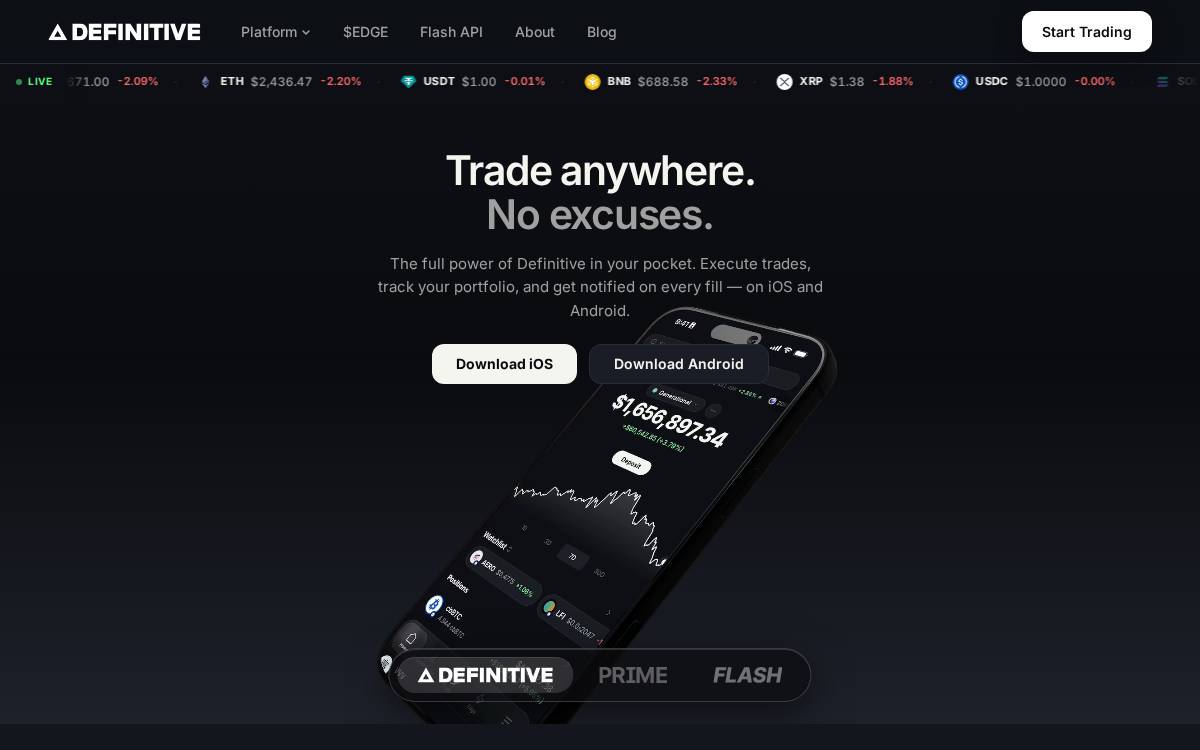 Definitive website preview