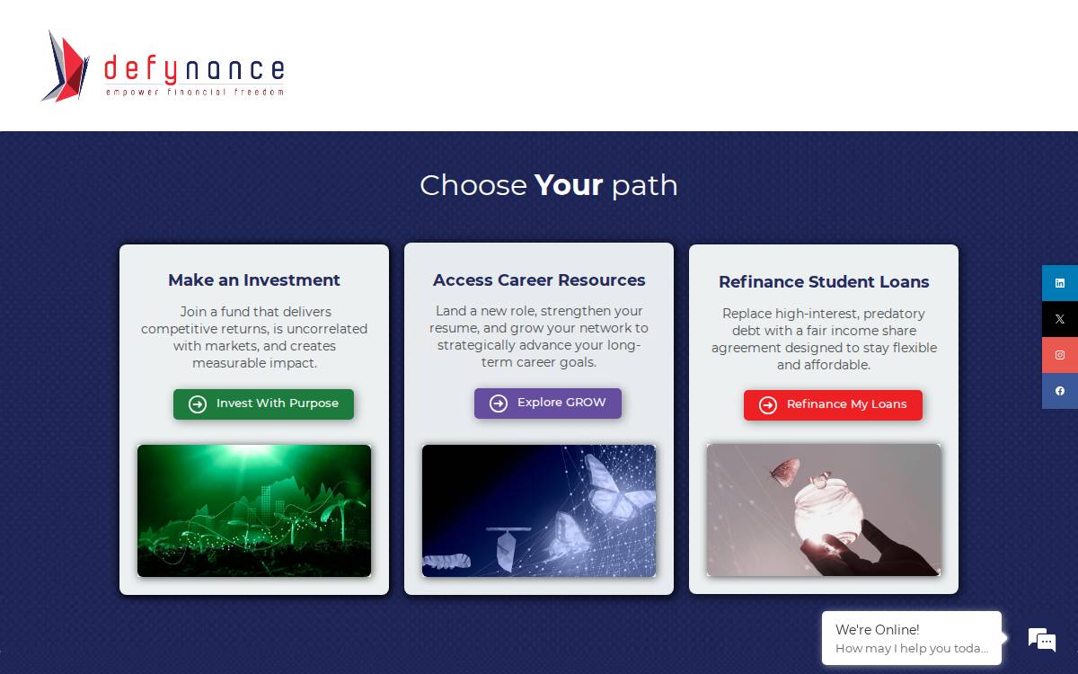 Defynance website preview