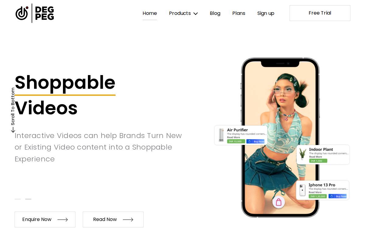 Degpeg website preview