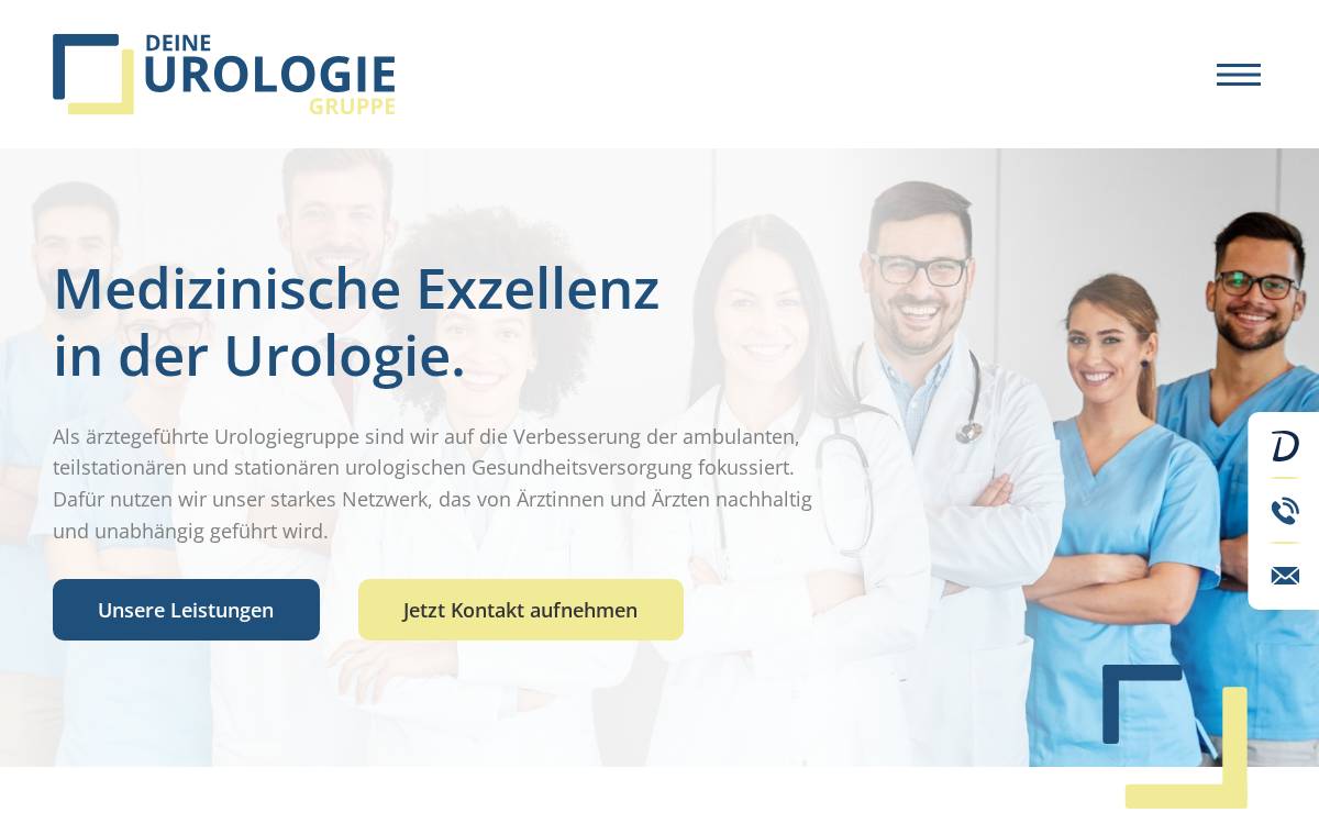Deine Urologie website preview