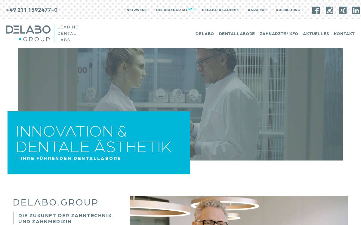 DELABO Group website preview