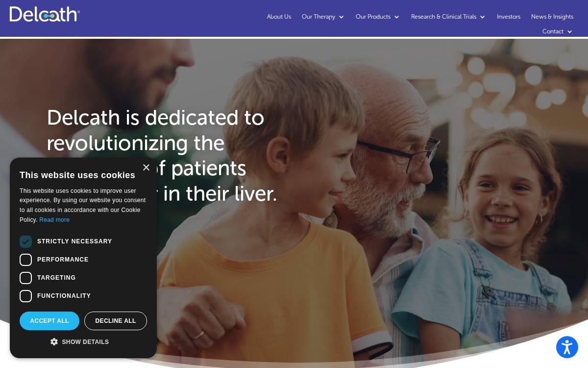 Delcath Systems website preview