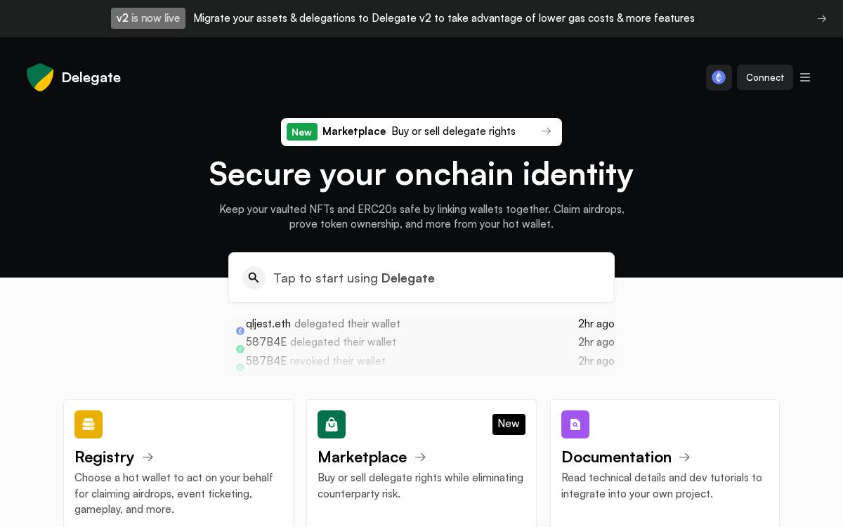 Delegate website preview