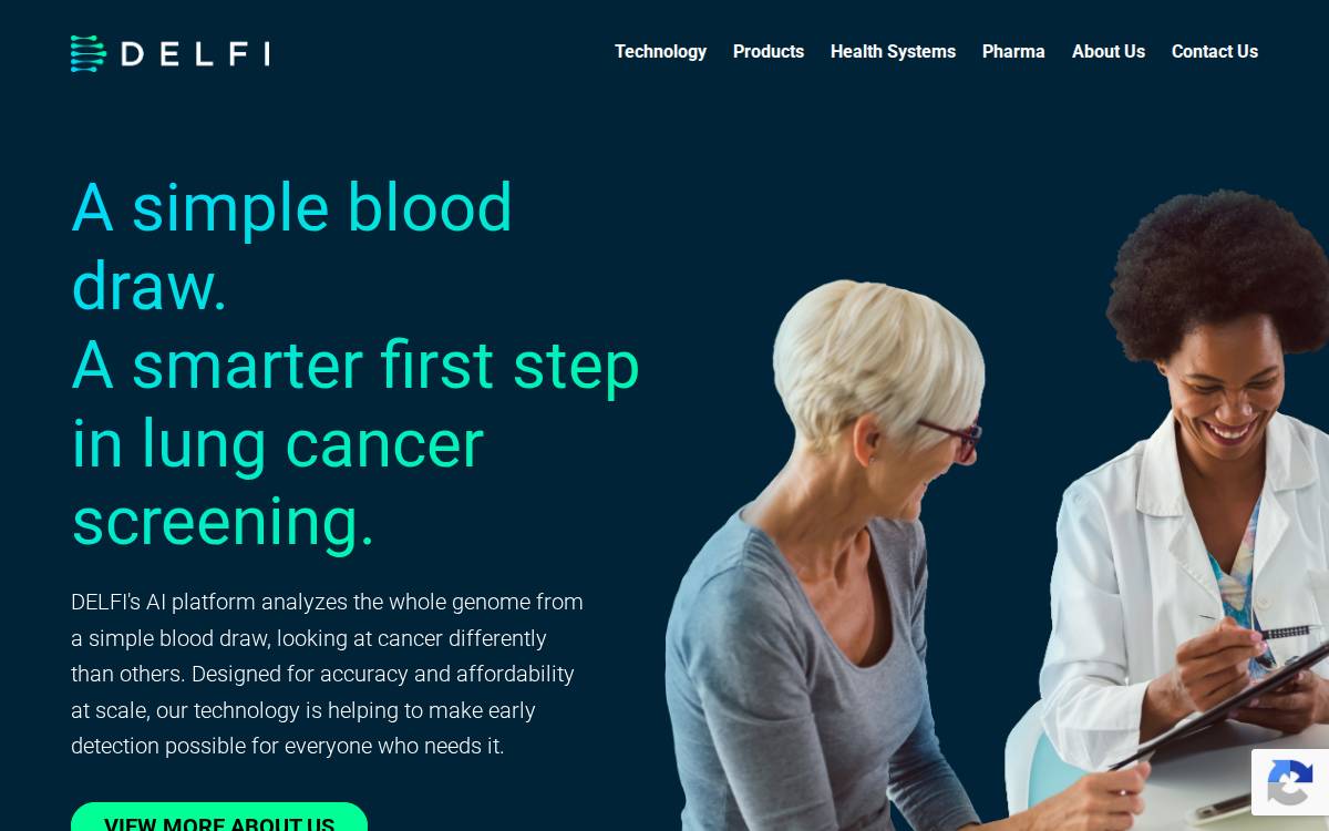 Delfi Diagnostics website preview