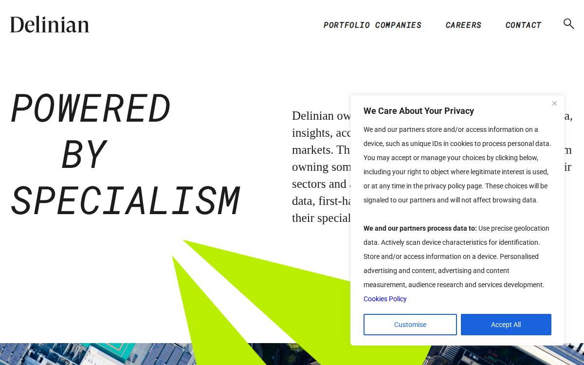 Delinian website preview