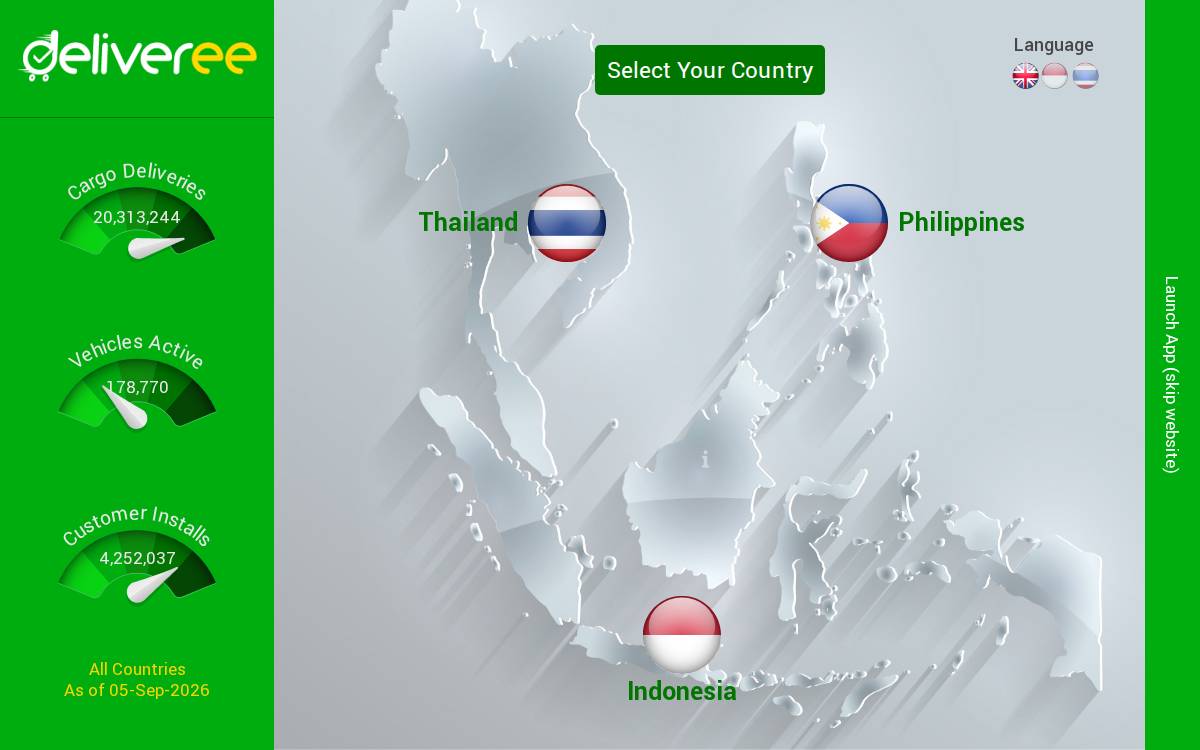 Deliveree website preview