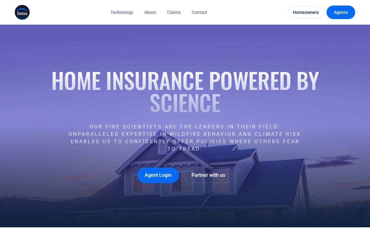 Delos website preview
