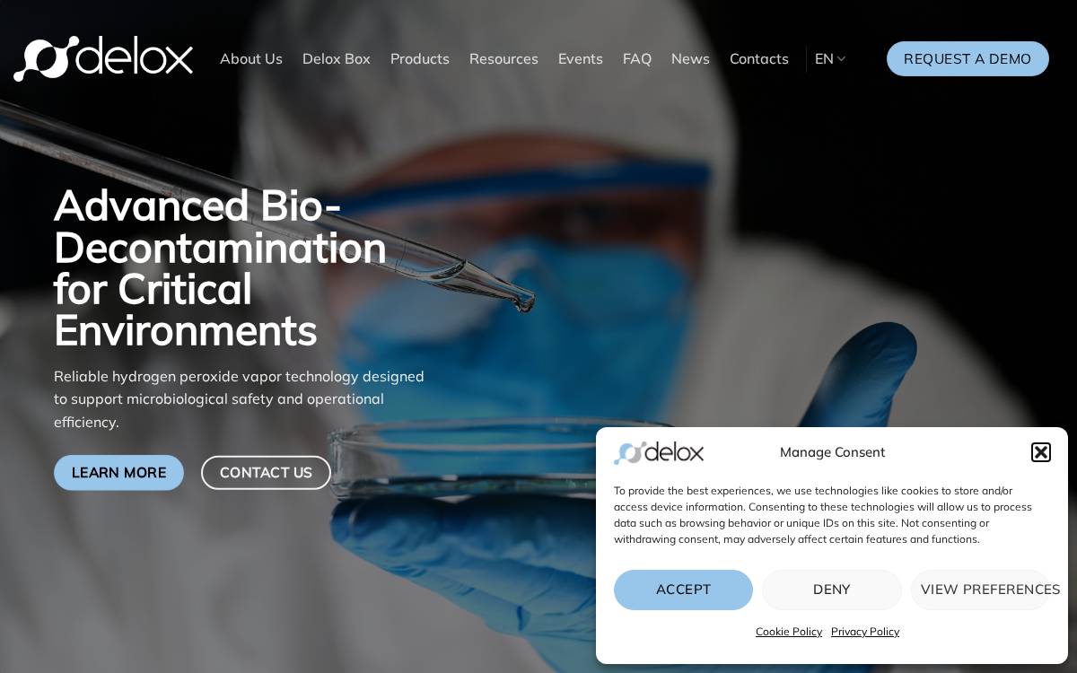 Delox website preview