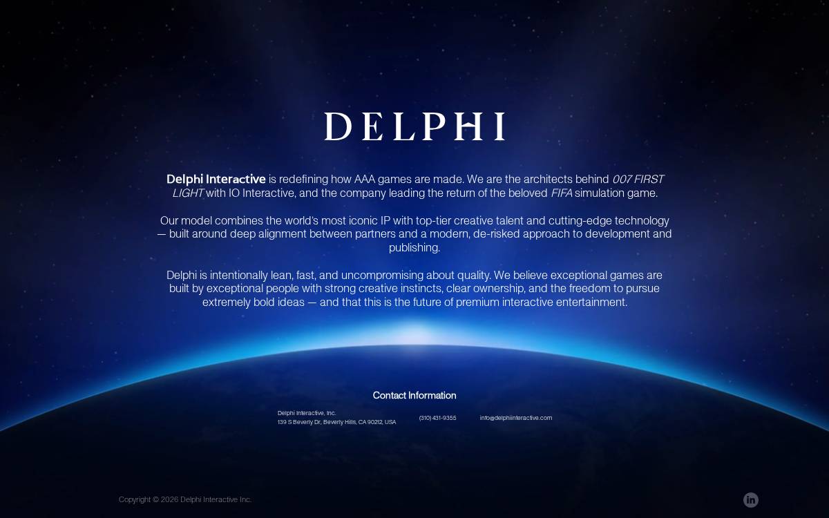 Delphiinteractive website preview