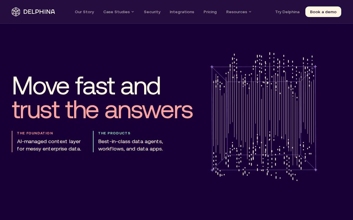 Delphina website preview