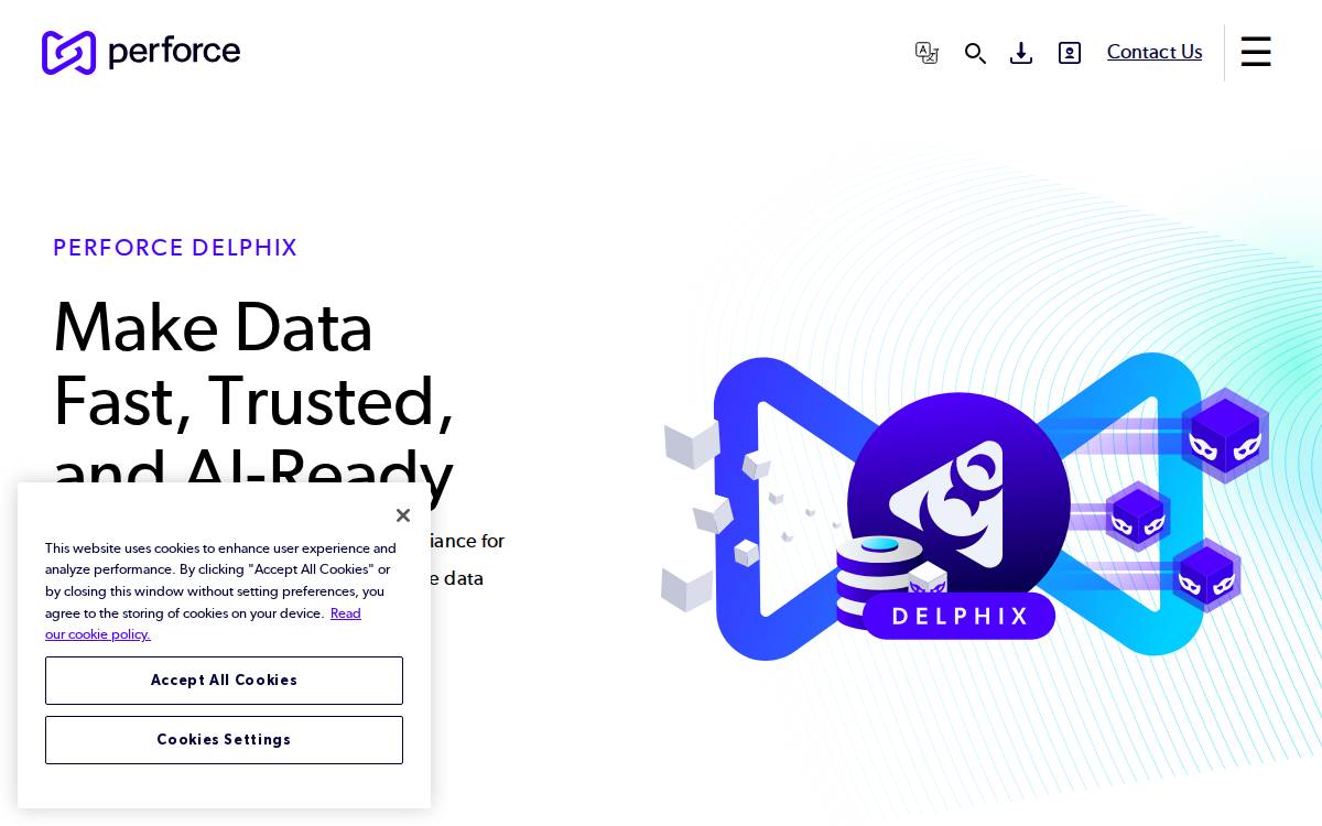 Delphix website preview
