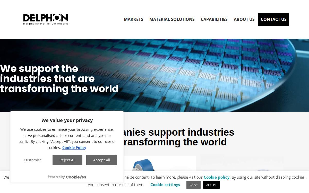 Delphon website preview
