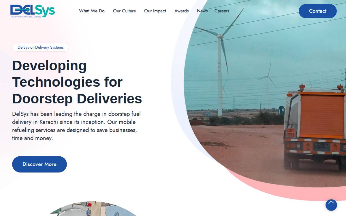 Delsystechnologies website preview