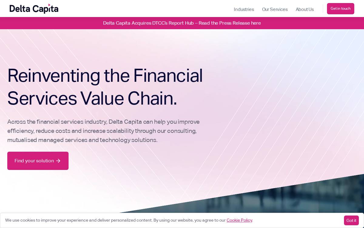 Delta Capita website preview