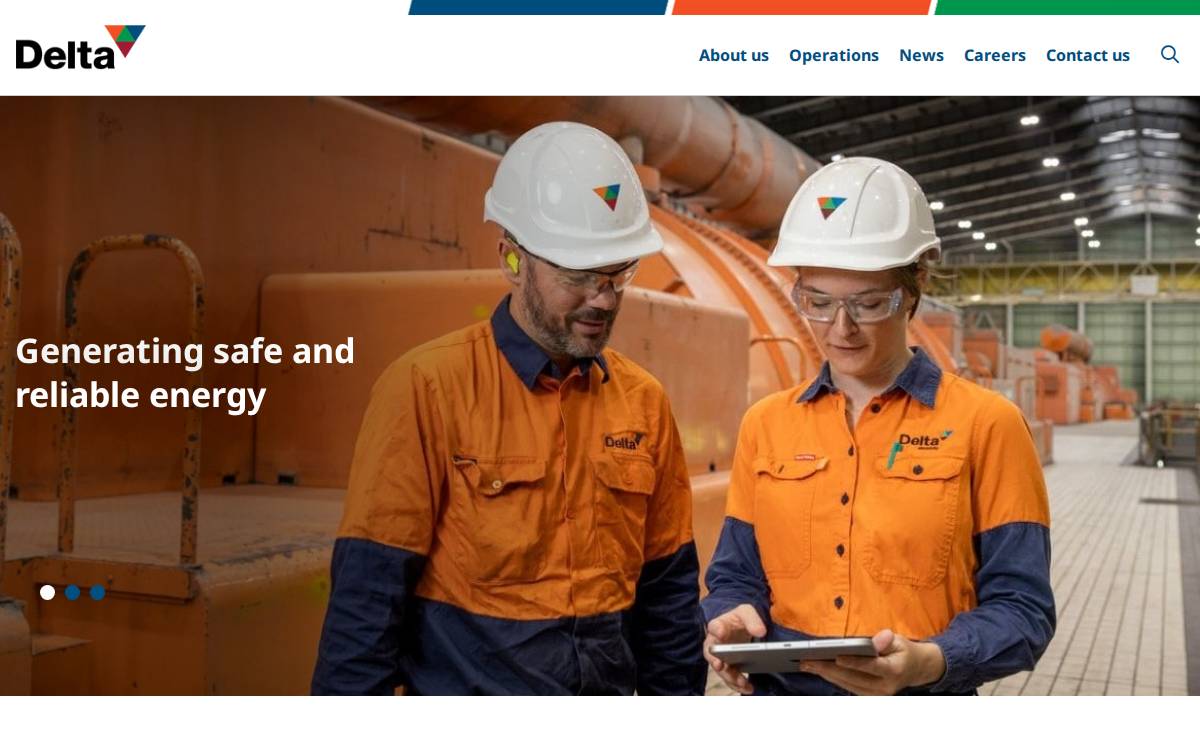 Delta Power & Energy Pty Ltd website preview