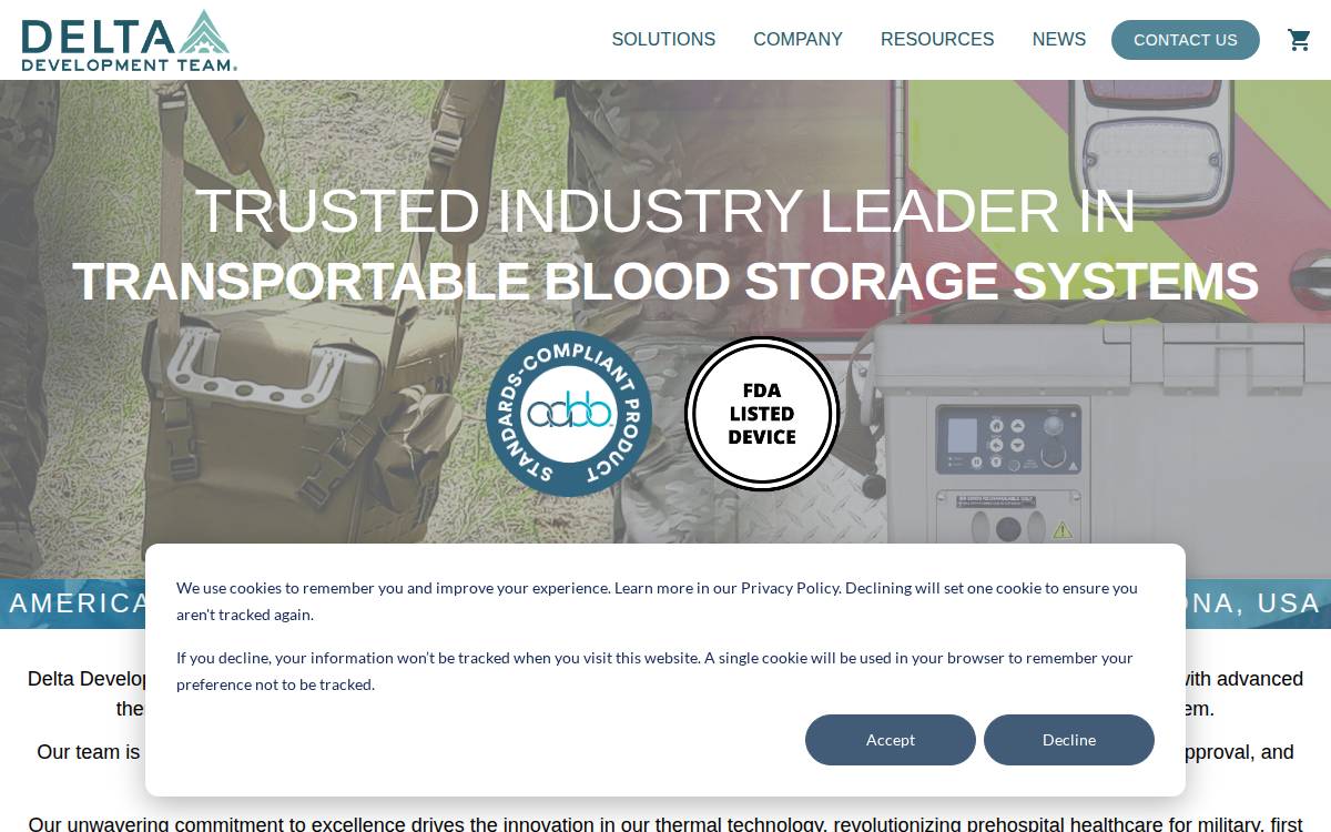 Delta website preview