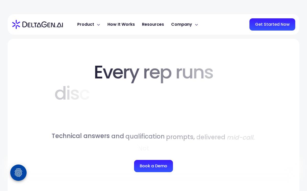 DeltaGenAI website preview