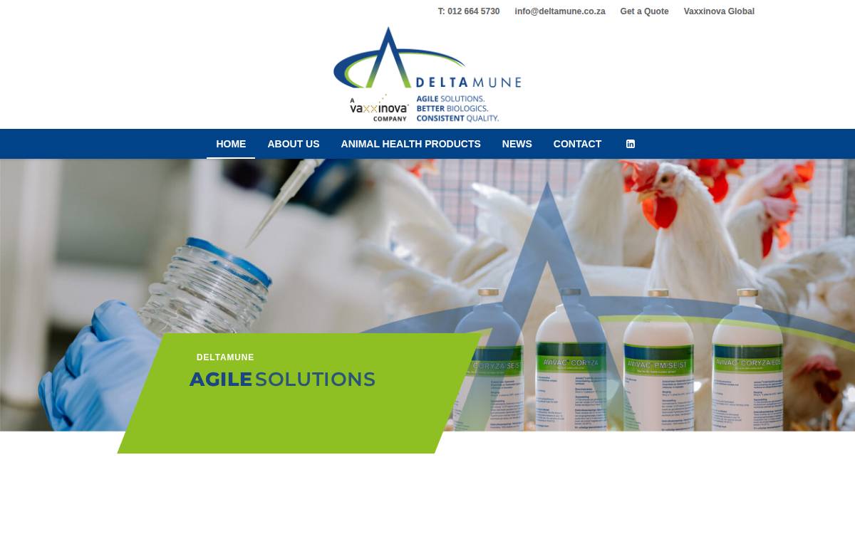 Deltamune website preview