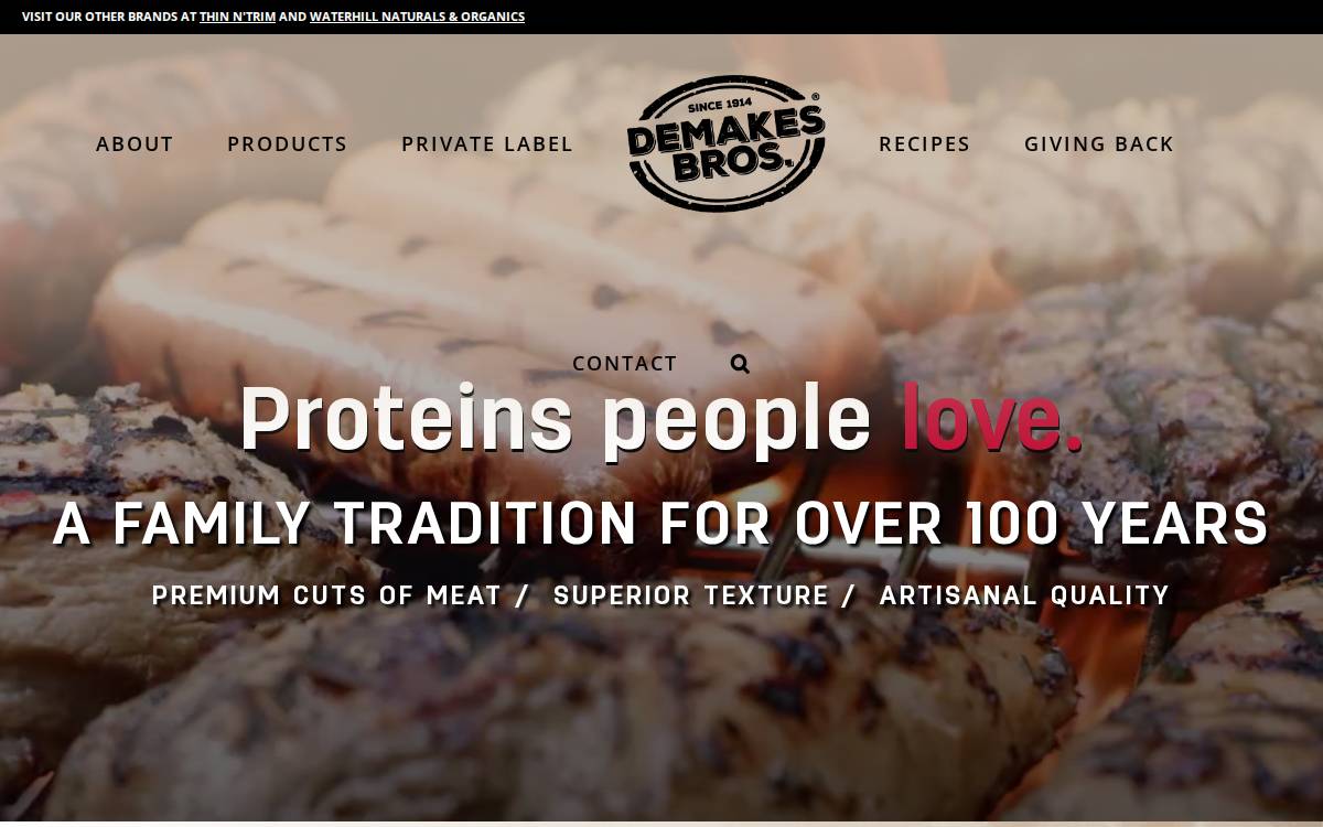 Demakesbros website preview