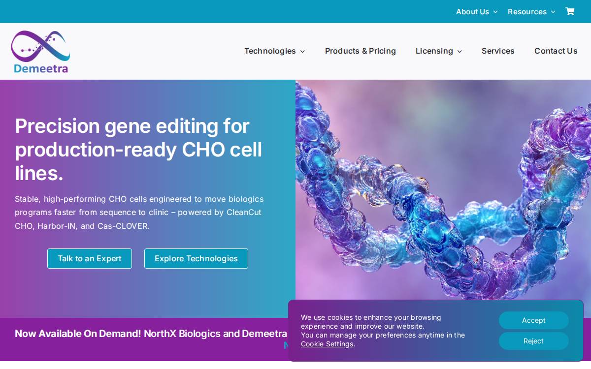 Demeetra AgBio, Inc. website preview