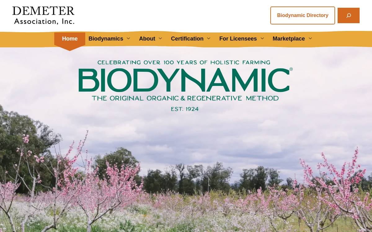 Demeter Usa website preview