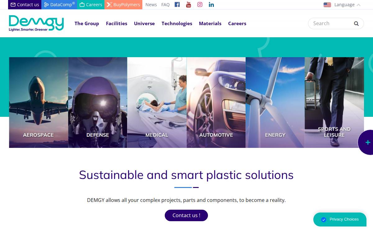 DEMGY website preview