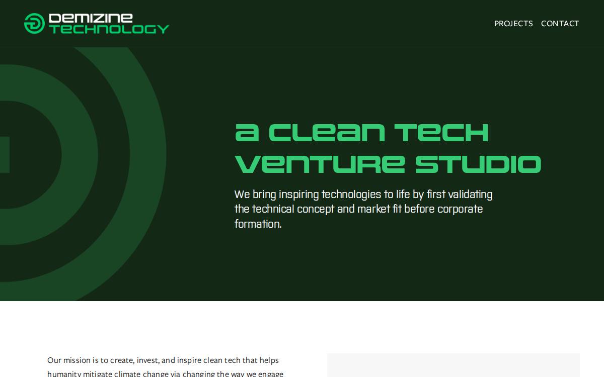Demizinetechnology website preview