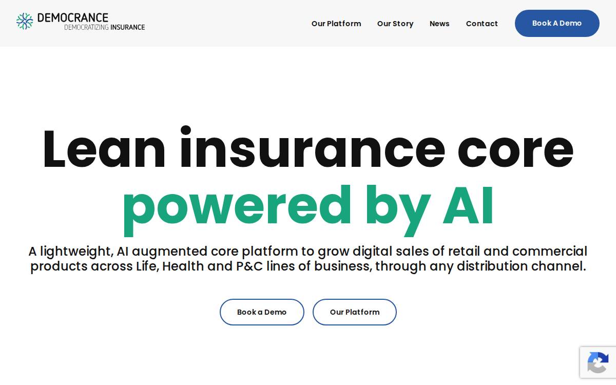 Democrance website preview