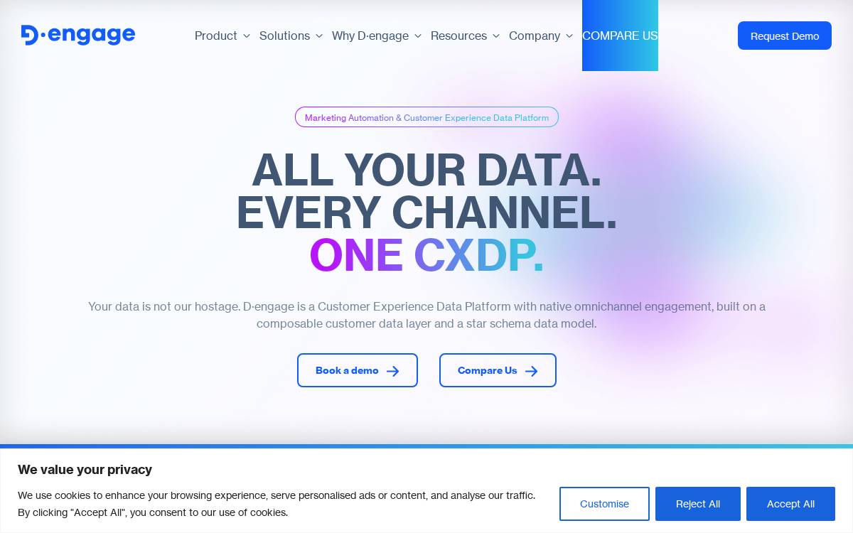 Dengage website preview