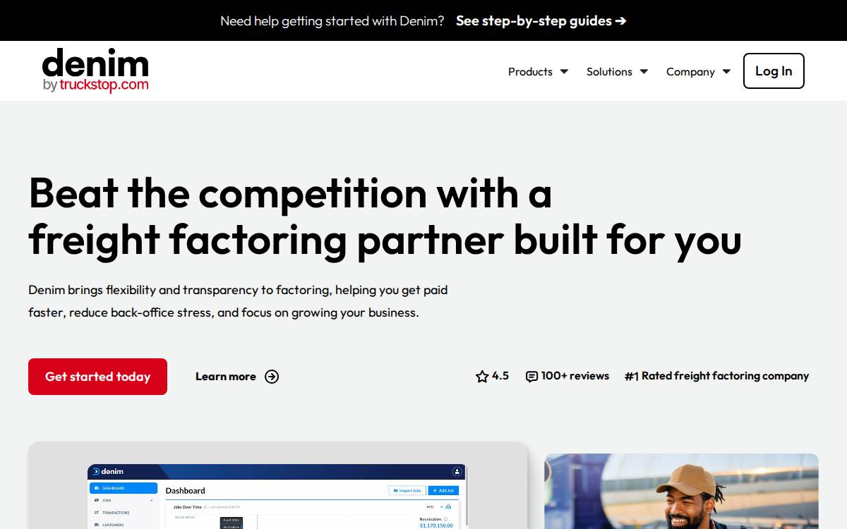 Denim website preview