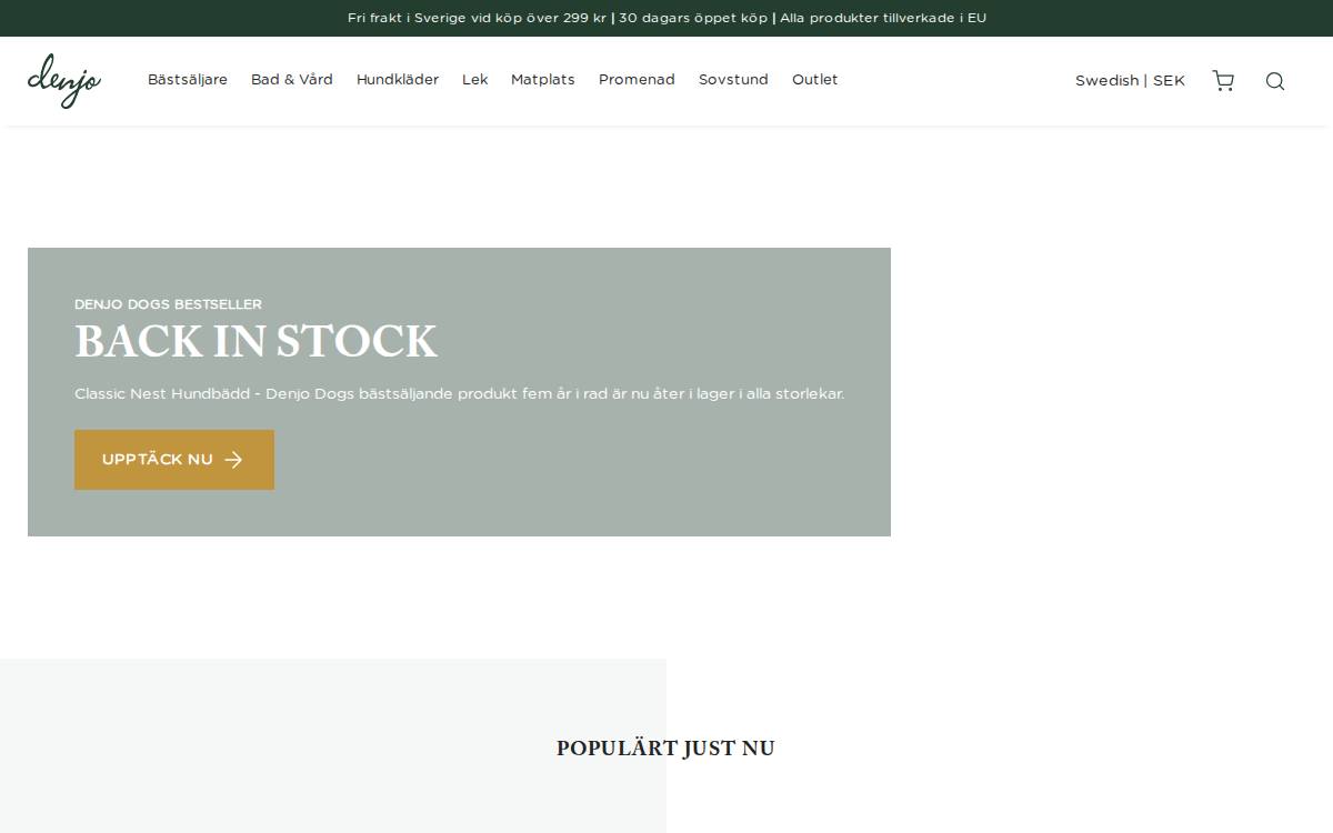 Denjo Dogs website preview