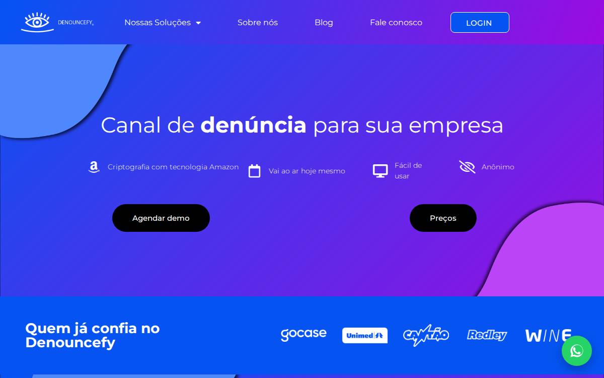 Denouncefy website preview
