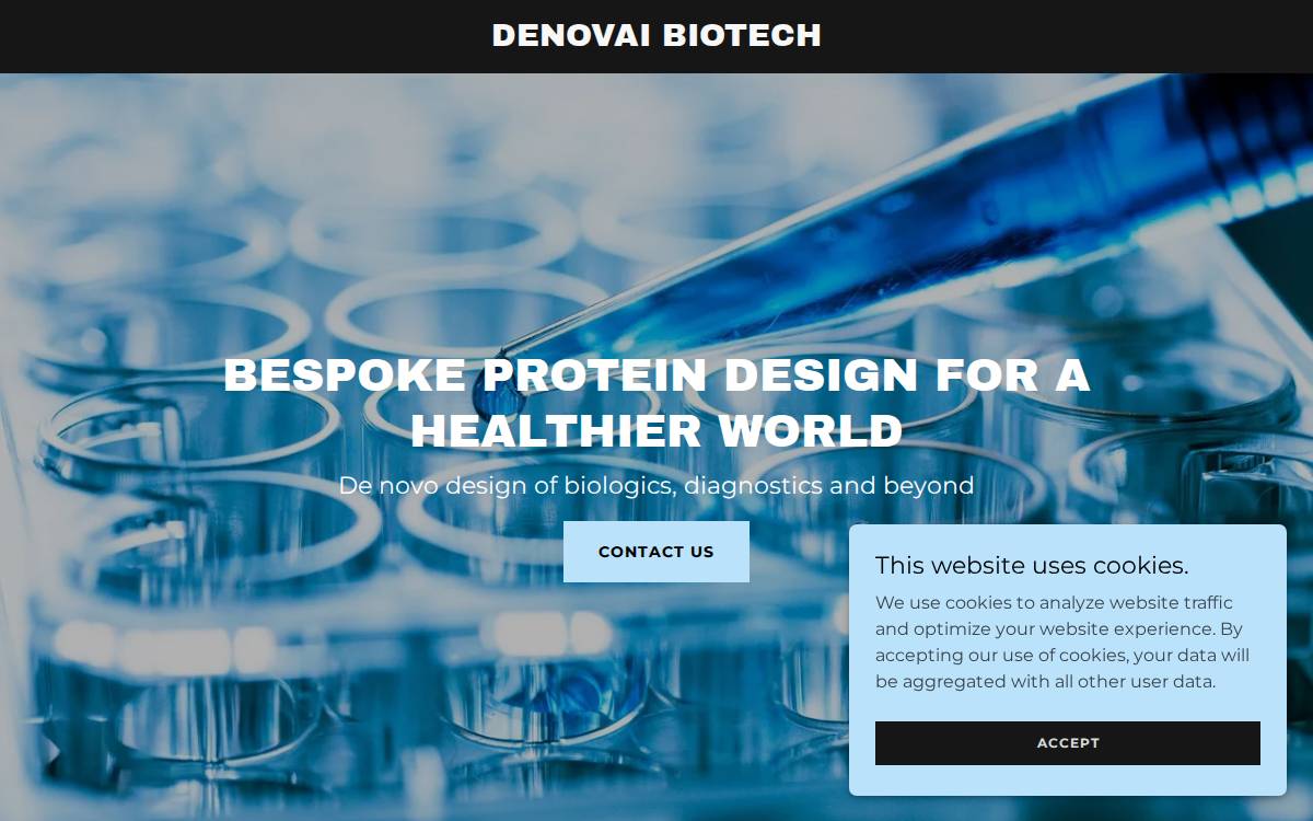 Denovai website preview