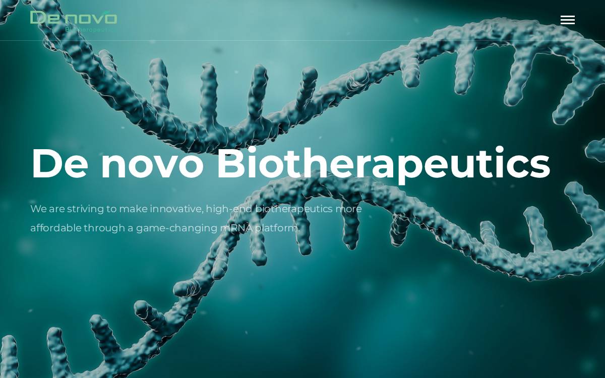 Denovobio website preview
