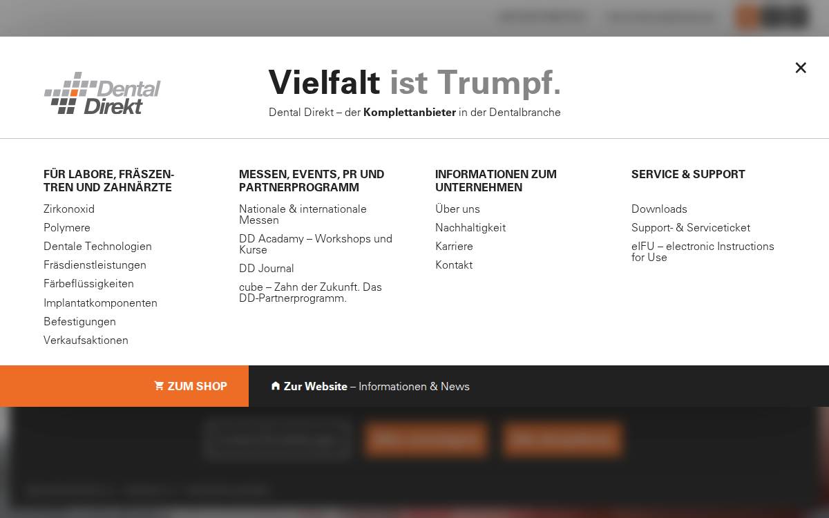 Dental Direkt GmbH website preview