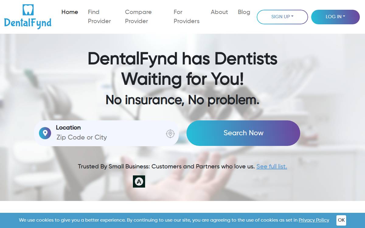 DentalFynd website preview