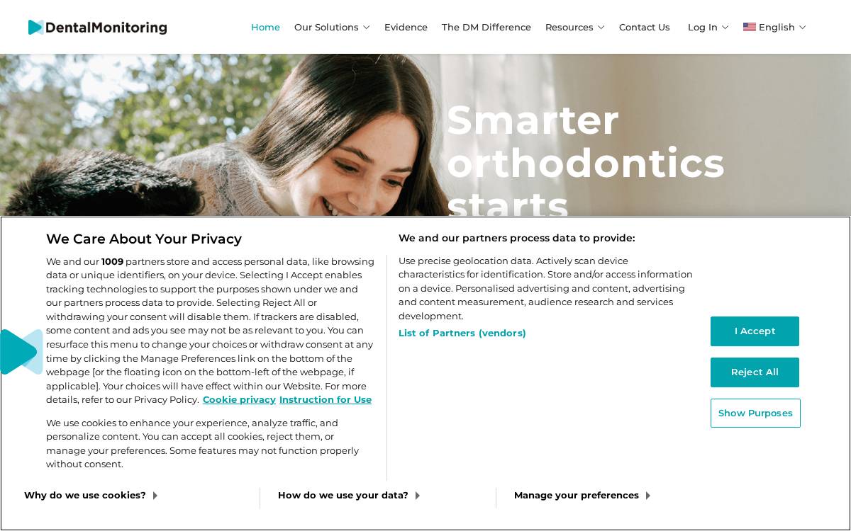 DentalMonitoring website preview