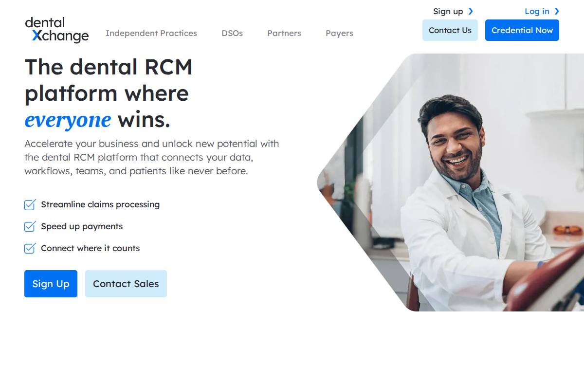 DentalXChange website preview