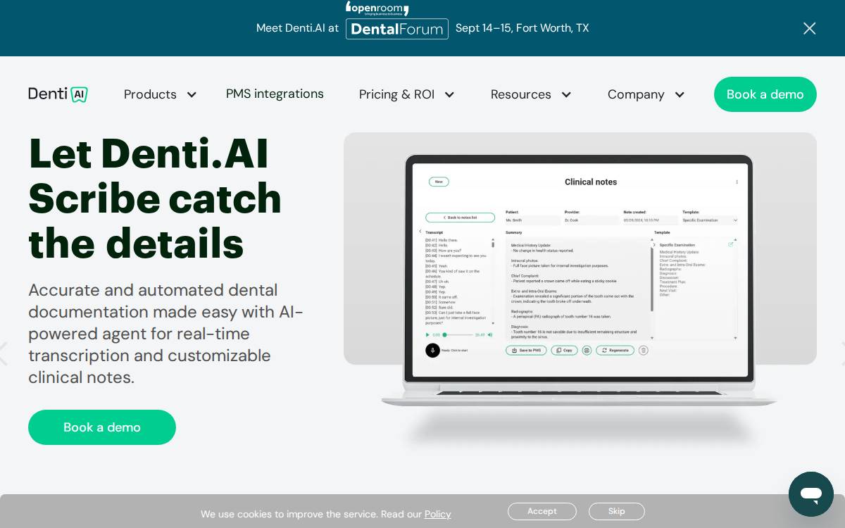 Denti website preview