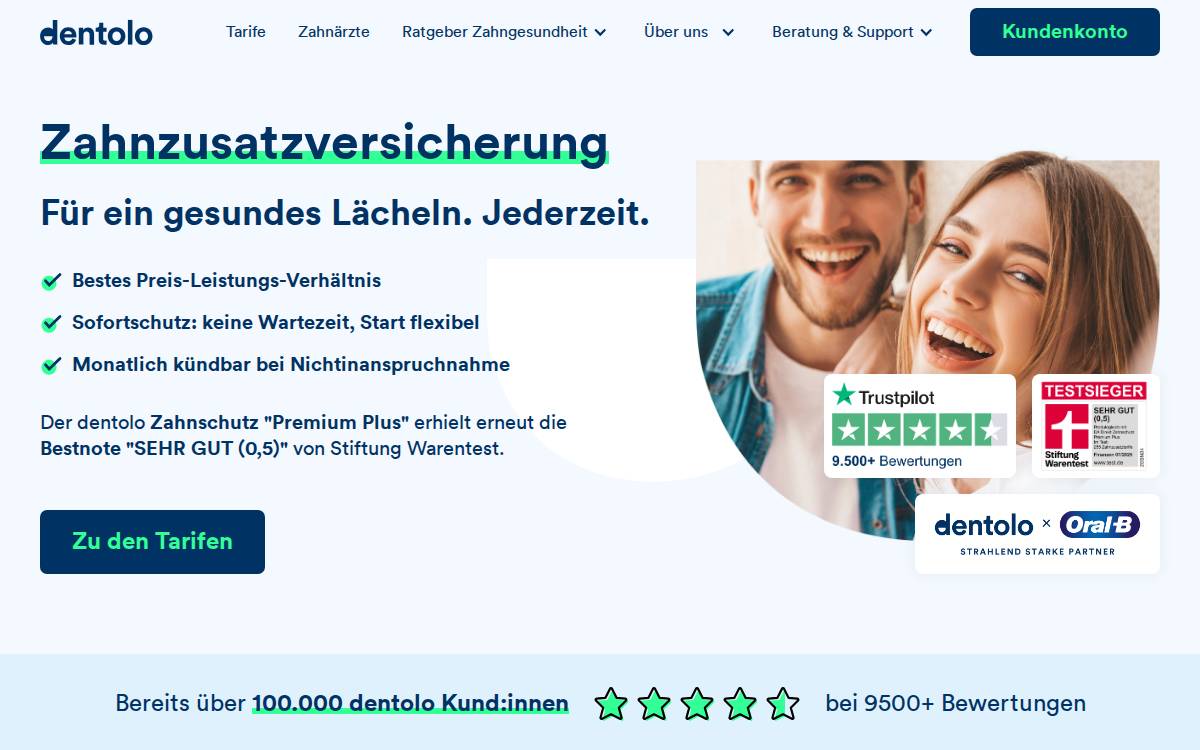 Dentolo website preview