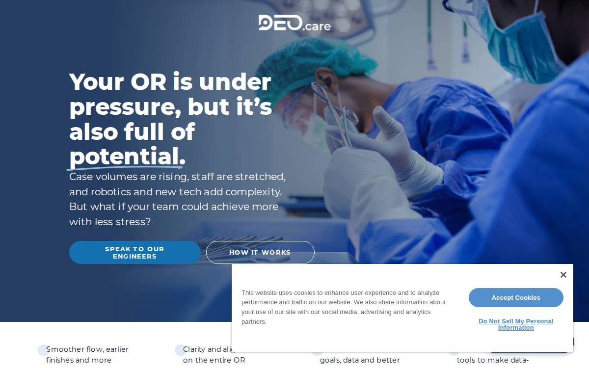 Deo website preview