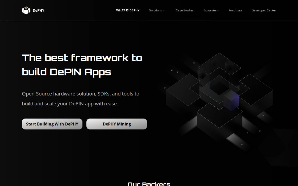 DePHY website preview