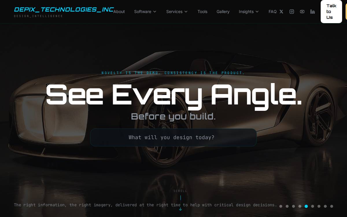 Depix website preview