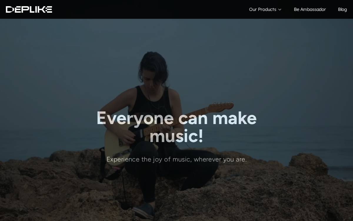 Deplike website preview