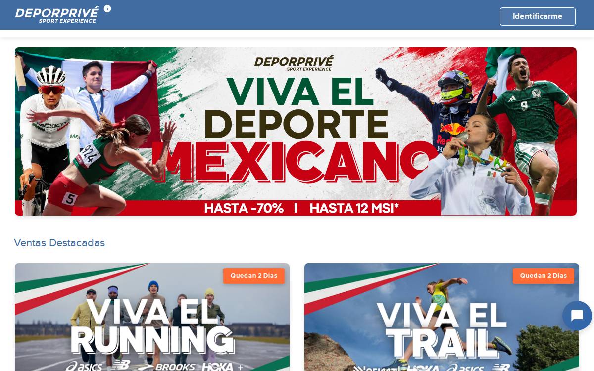 deporPrivé website preview