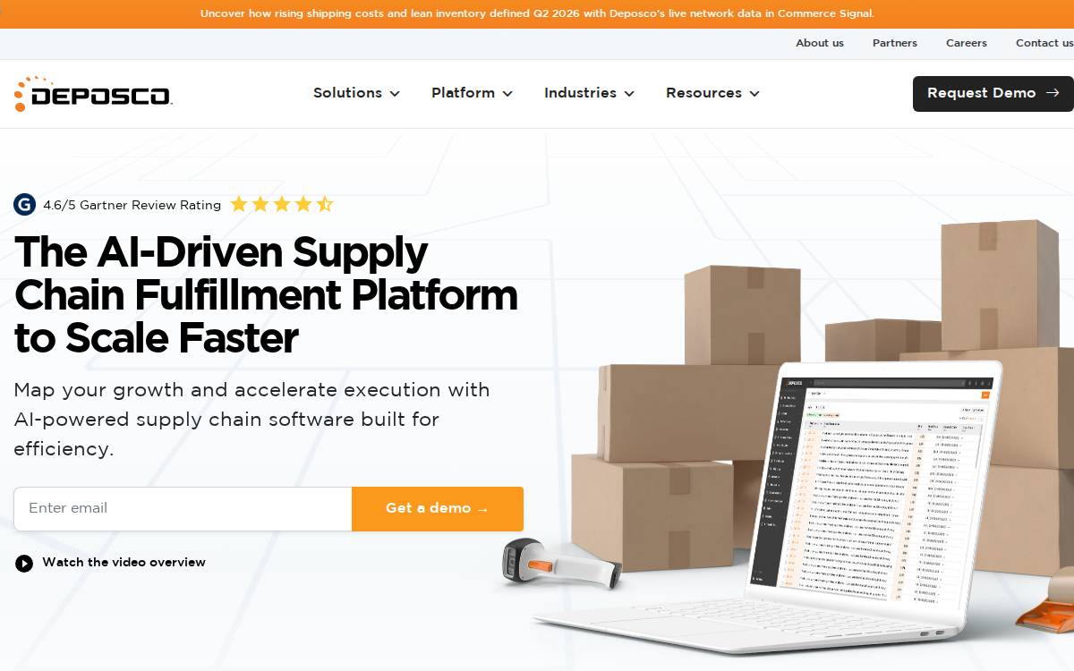 Deposco website preview