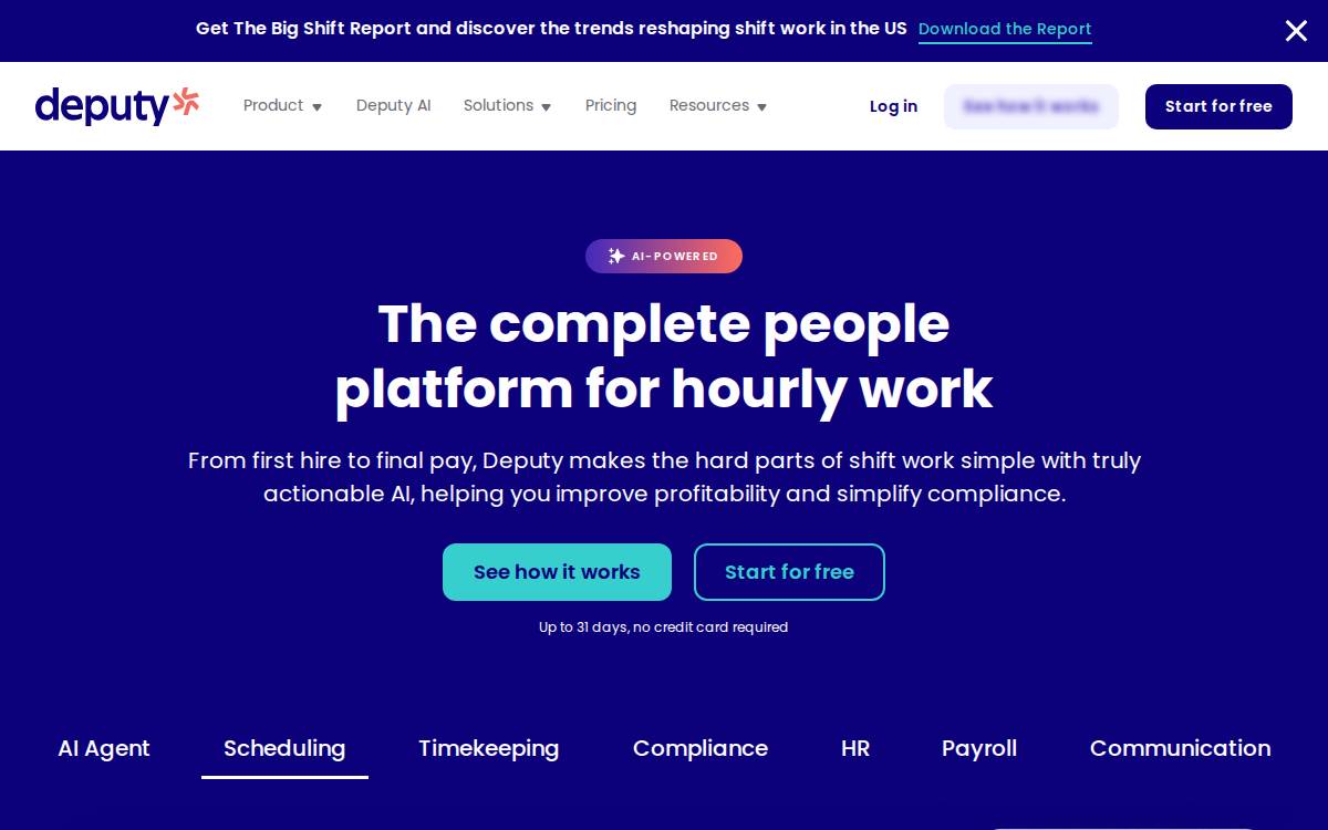 Deputy website preview