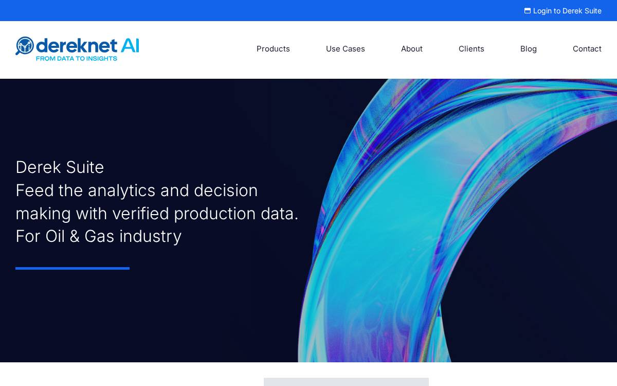 Dereknet website preview