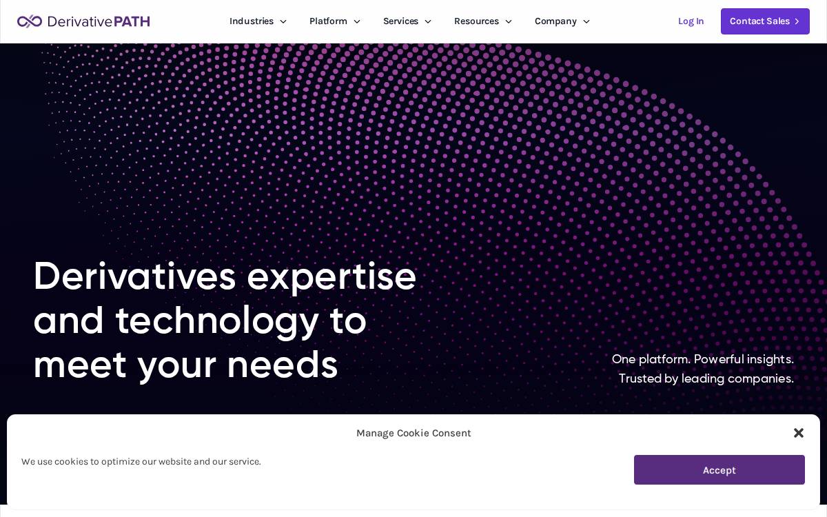 Derivative Path website preview
