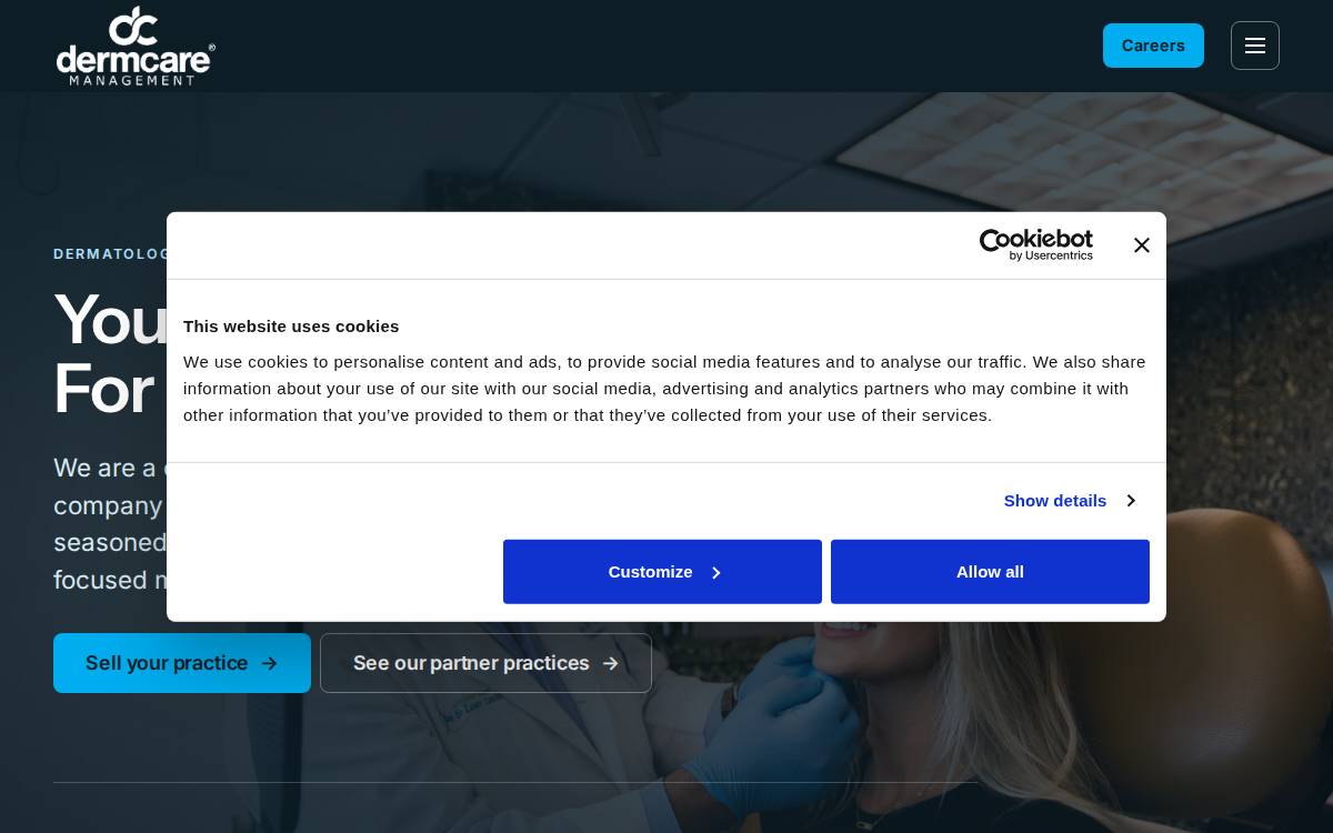 Dermcaremgt website preview